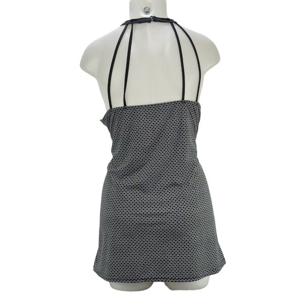 SWIM by CACIQUE Women's Swimsuit 2 Piece B&W High Waist & Neck Plus Size 28 - Picture 11 of 13